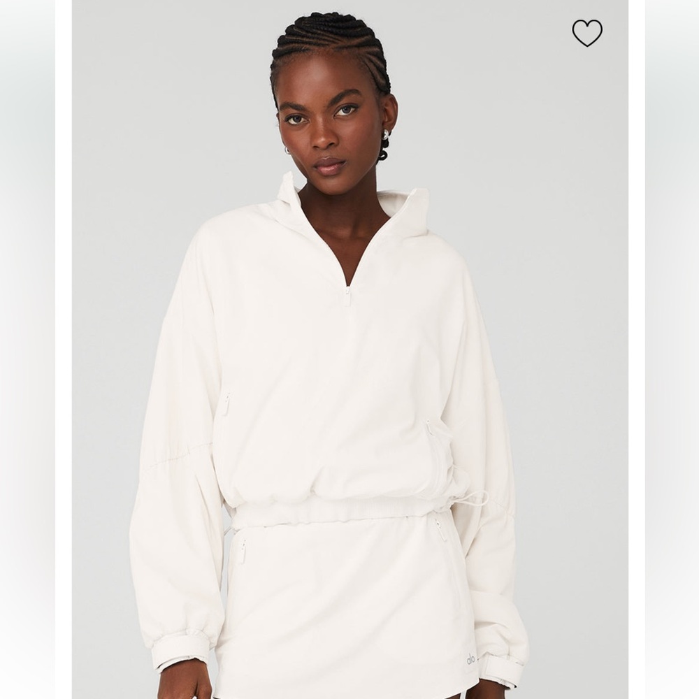 Alo Cropped Elevation Coverup - Ivory